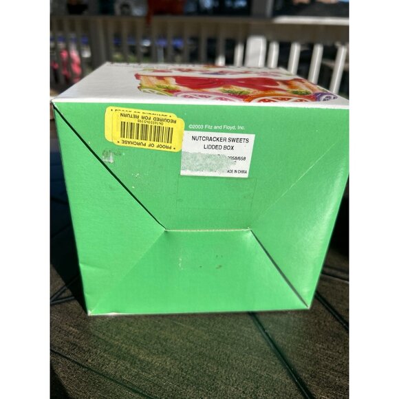 Fitz and Floyd holiday nutcracker suite lid and box NEW vintage deadstock 2003 - Picture 3 of 4